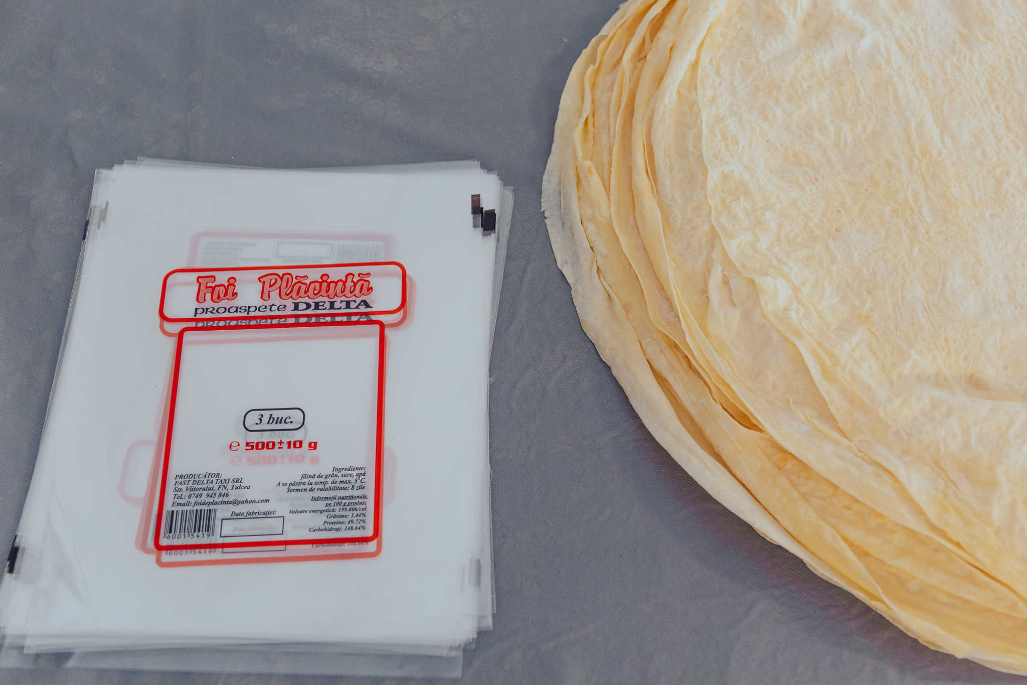 Foi de plăcintă proaspete artizanale Delta