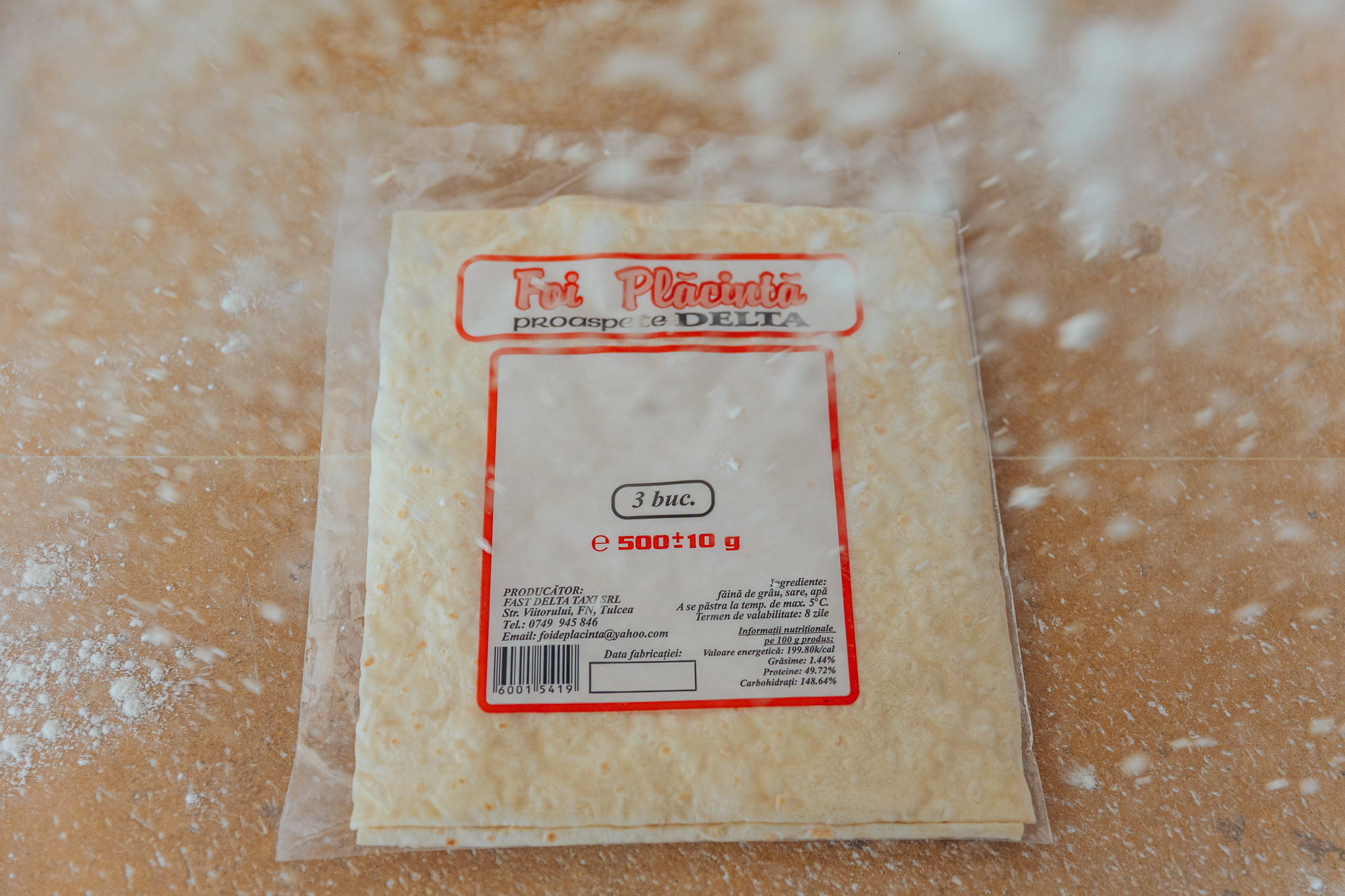 Foi de plăcintă proaspete artizanale Delta